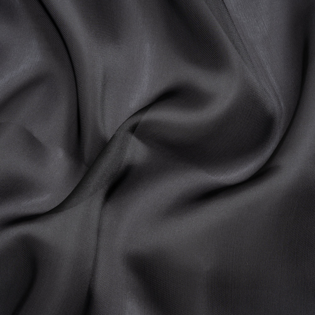 Image of Satin-Faced Polyester Organza - Black - Ardea Collection by Mood