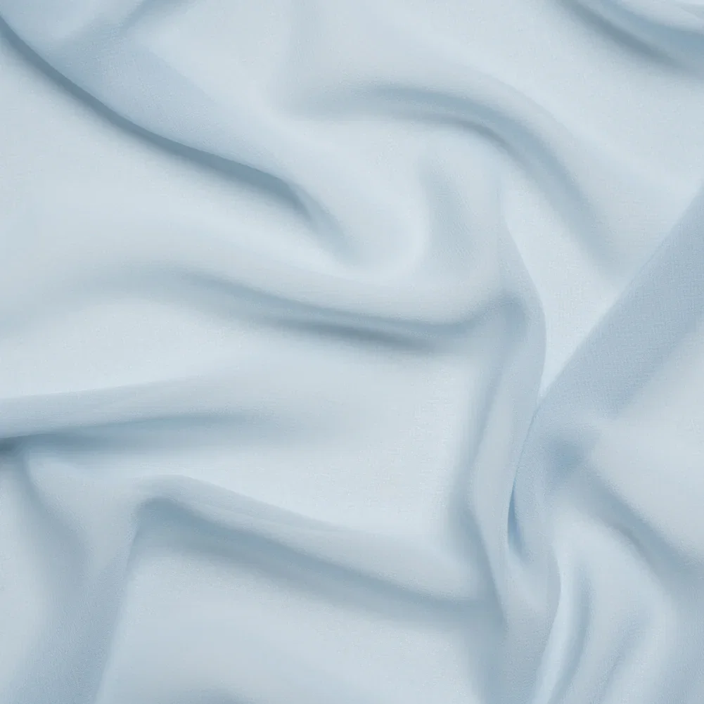 Image of Polyester High-Multi Chiffon - Baby Blue - Netta Collection by Mood