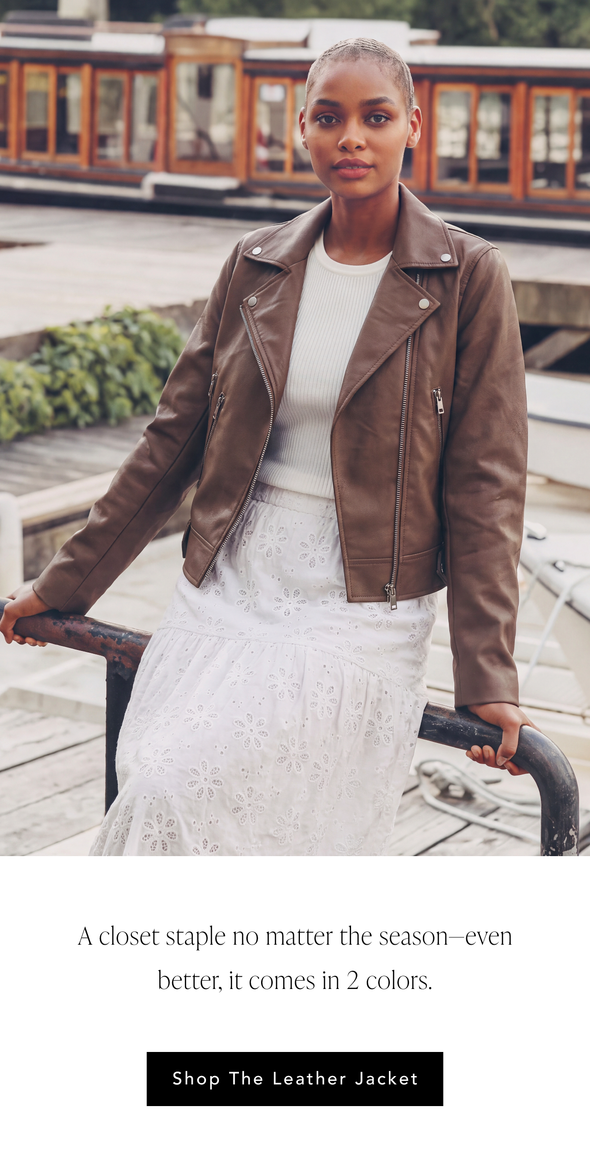 Vegan Leather Moto Jacket
