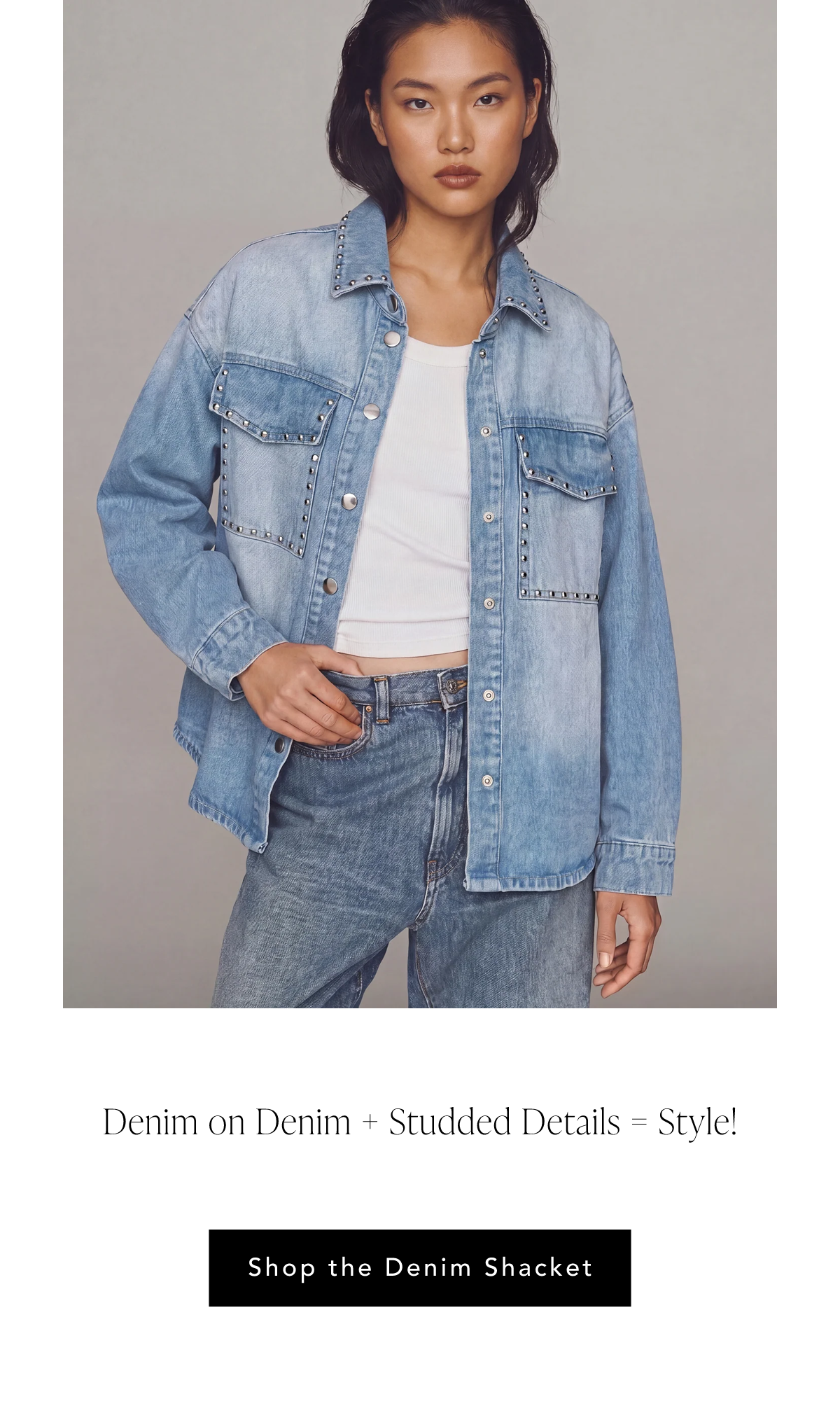 Oversized Denim Shacket