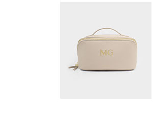  Soho Large Makeup and Wash Bag in Oyster