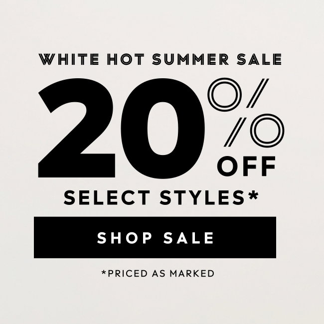 white hot summer sale