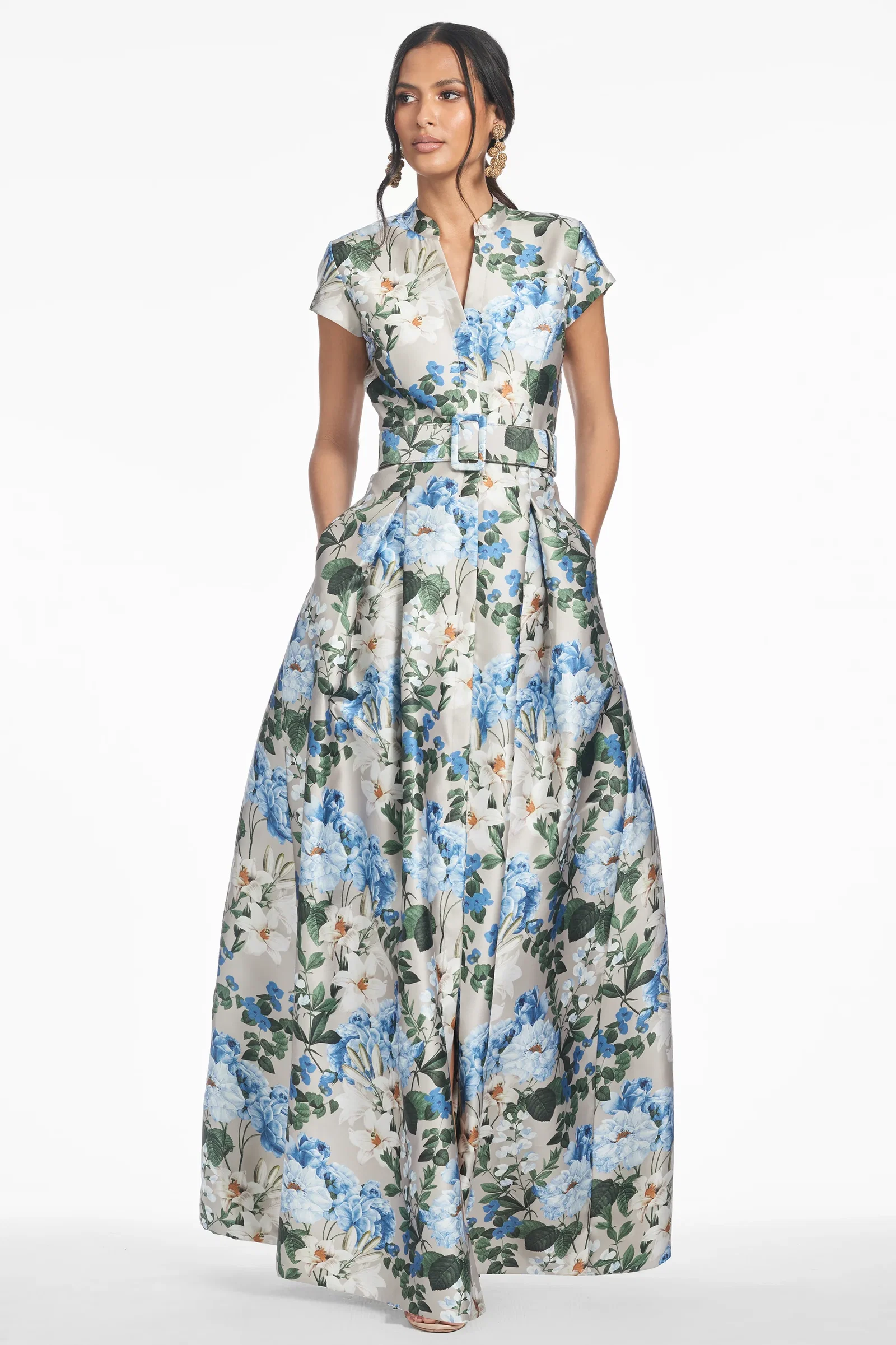 Image of MARTA GOWN - DUNE AND DUSK PETALS