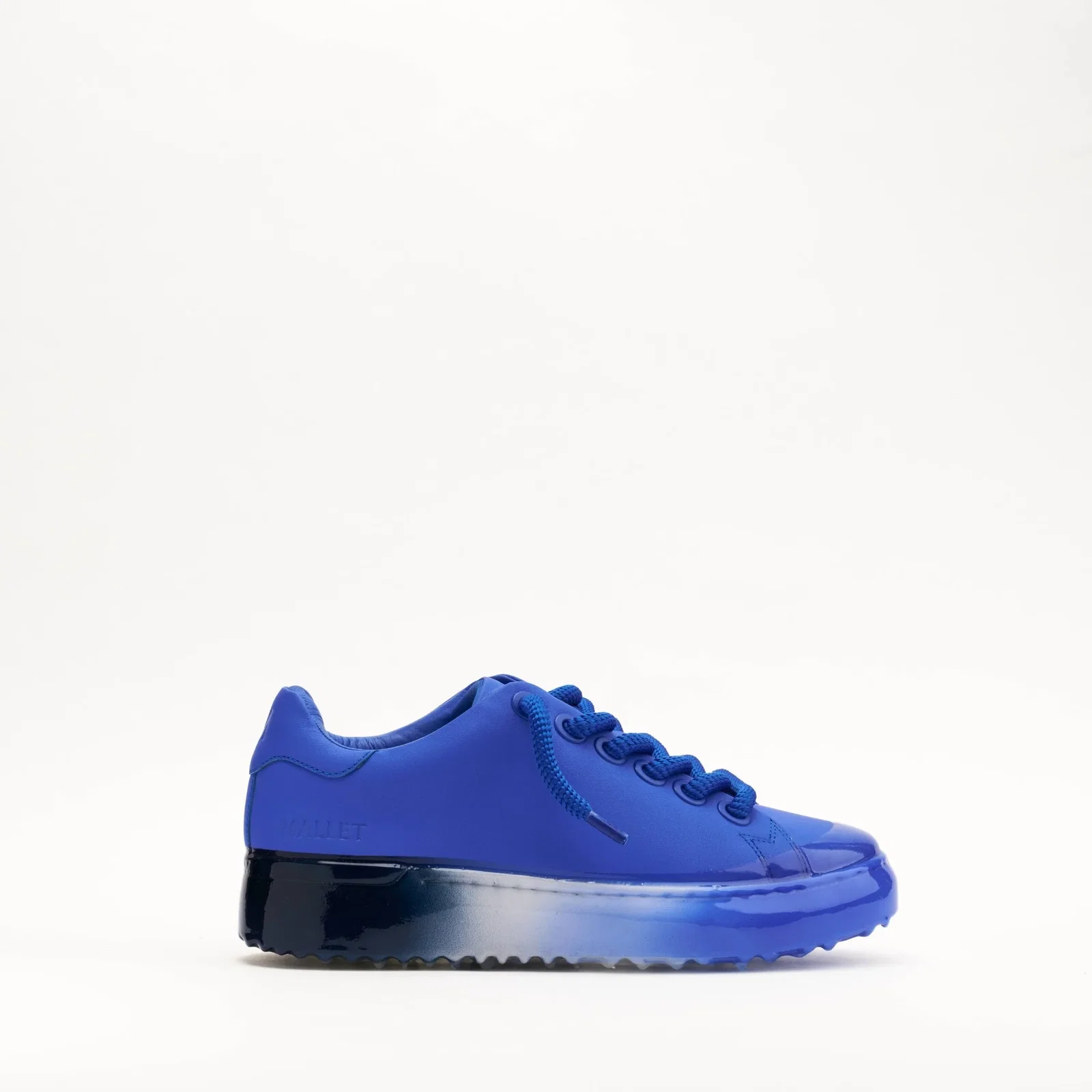 Image of MALLET GRFTR Lite Men's Blue Ombre Dip Leather Trainers
