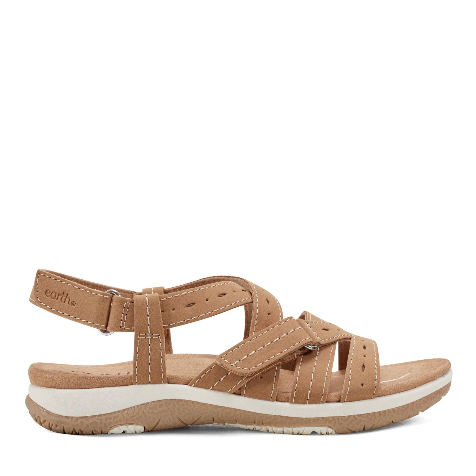 Image of Samsin Round Toe Strappy Casual Flat Sandals