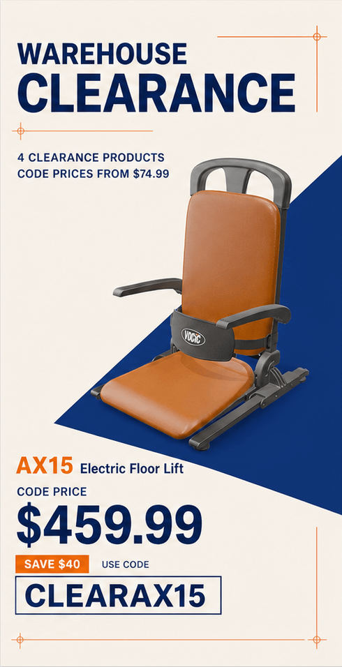Warehouse Clearance. 4 clearance products. Code prices from $74.99. AX15 Electric Floor Lift code price $459.99. Save $40. Use code CLEARAX15.