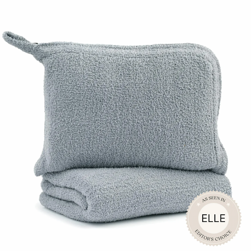 Solid Travel Blanket in Maliblu