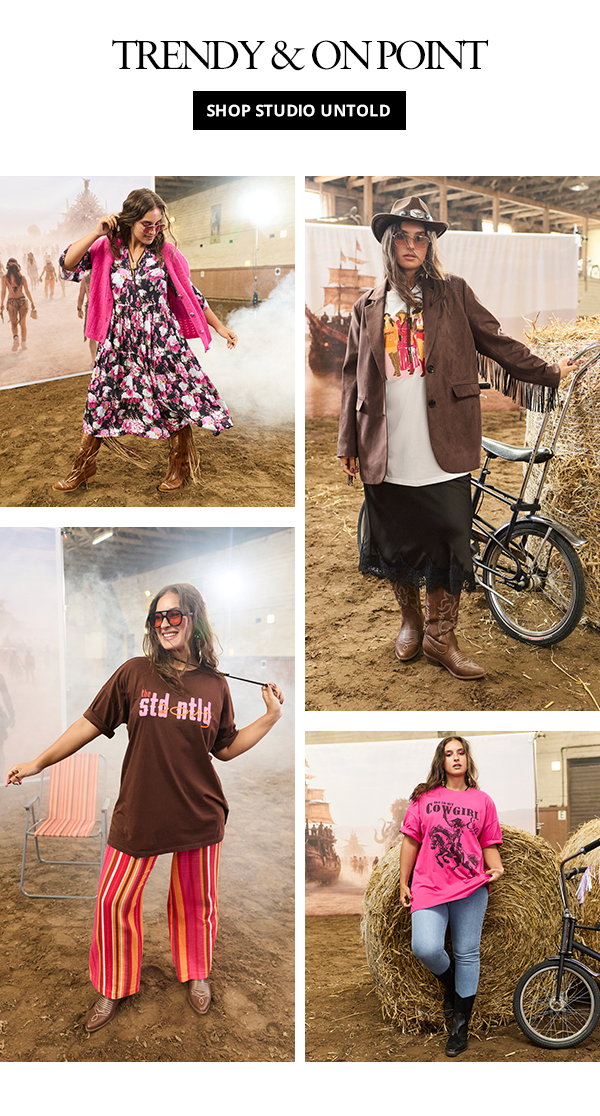 Trendy & on point. Shop Studio Untold.