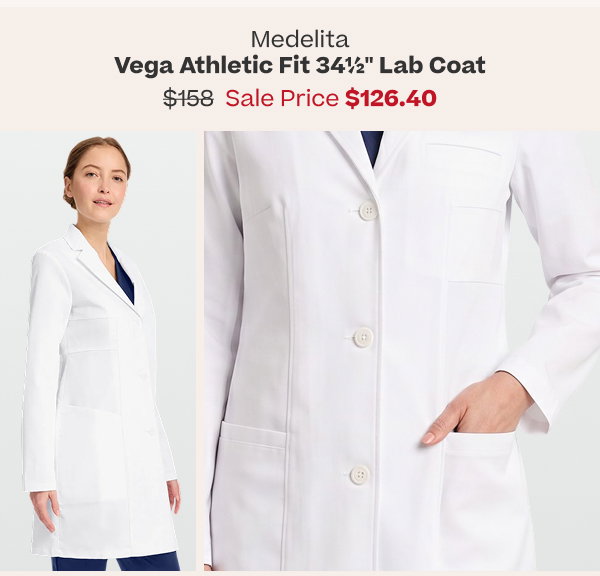 Medelita | Vega Lab Coat | $126.40 | Shop Now