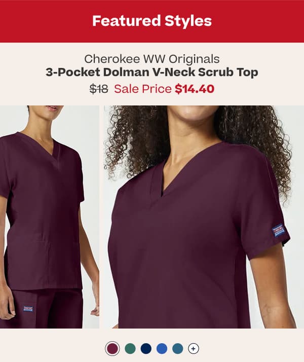Cherokee WW Originals | 3-Pocket Dolman Top | $14.40 | Shop Now