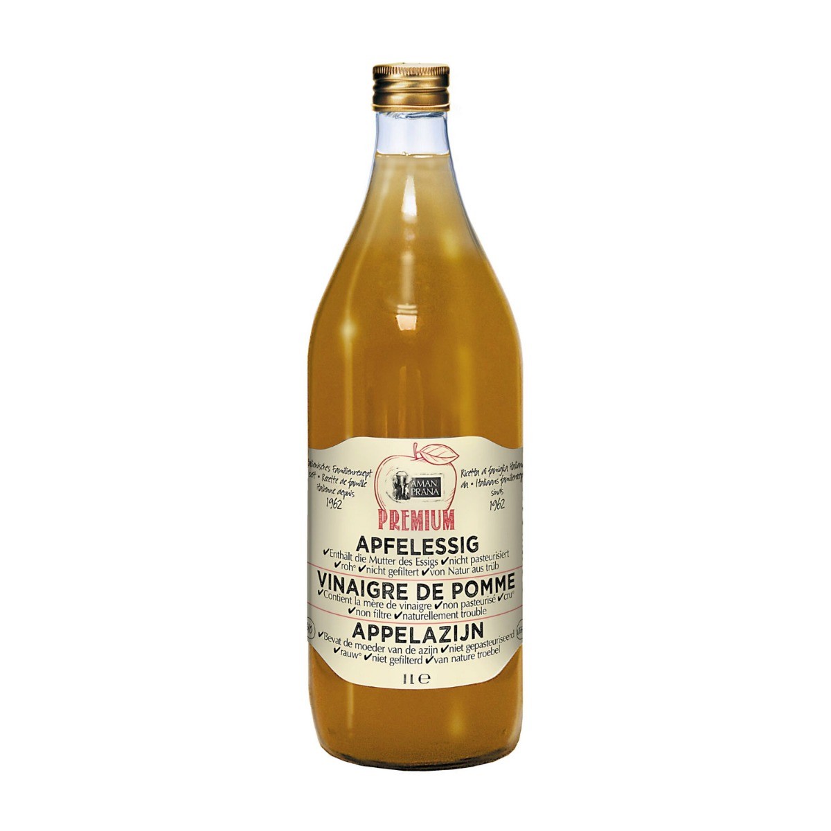 Image of Amanprana Premium Appelazijn 1l, bio