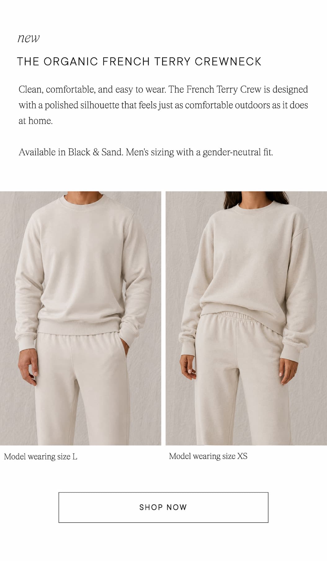 Shop Ecologyst The Organic French Terry Crewneck
