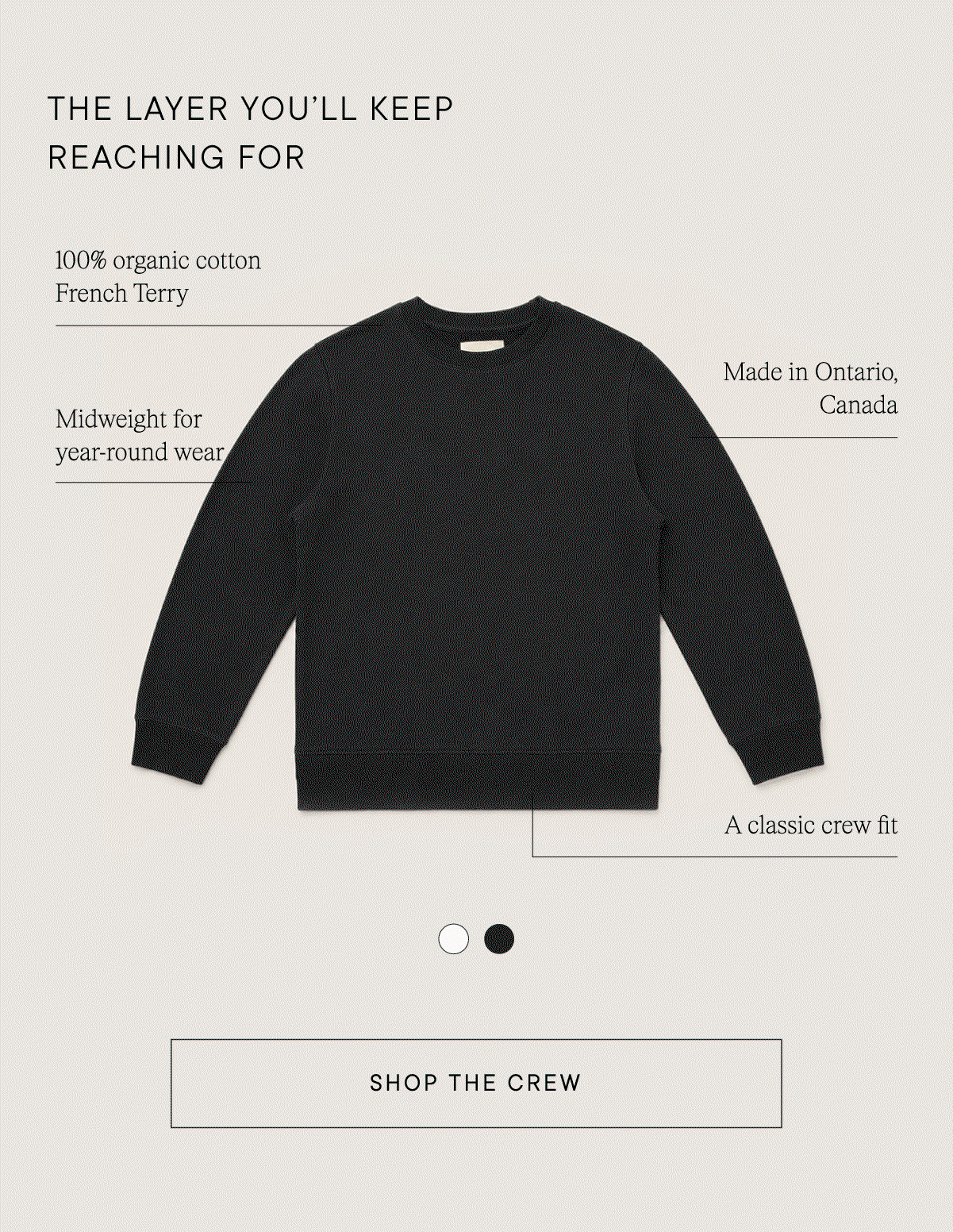 Shop Ecologyst The Organic French Terry Crewneck