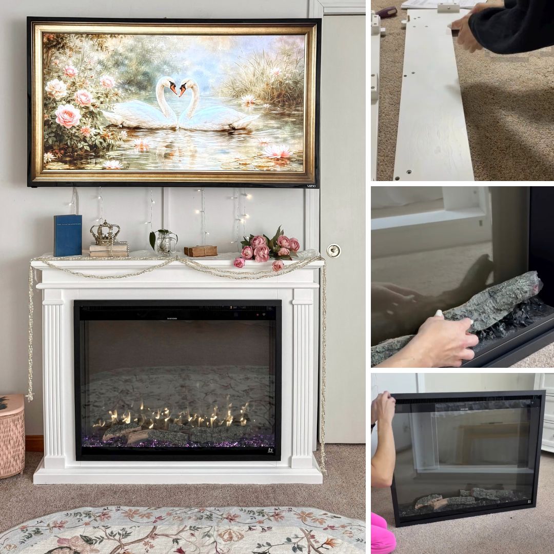 Touchstone Fireplug Pro 33 Inch Fireplace Insert with Surround Mantel 