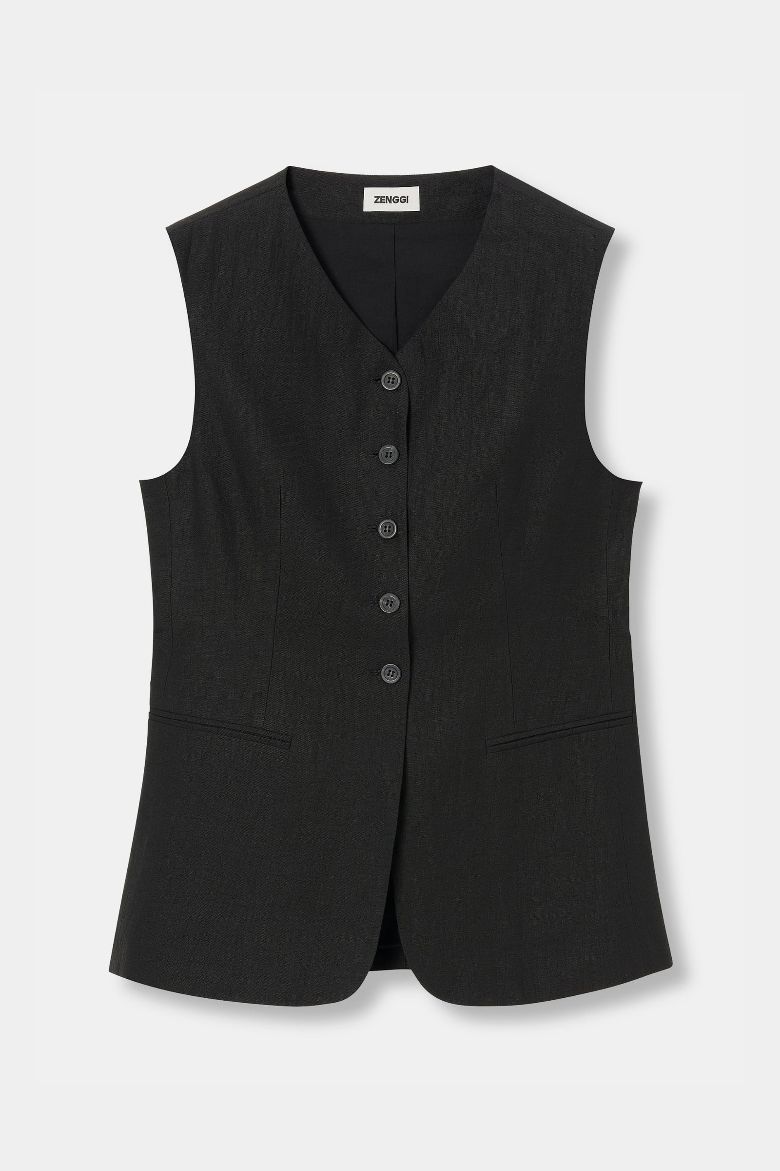 LIGHT LINEN MIX GILET