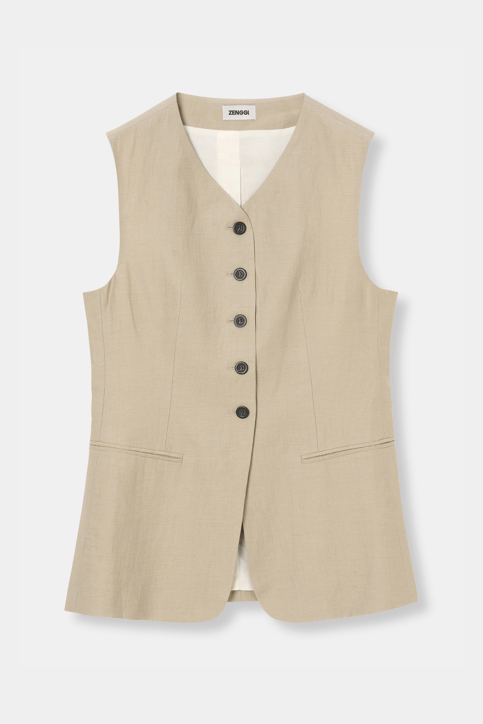 LIGHT LINEN MIX GILET