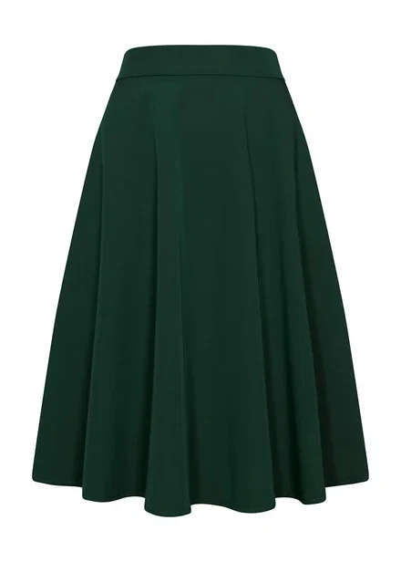 Succubus Clothing Roxie 40's A-Lijn Rok Groen