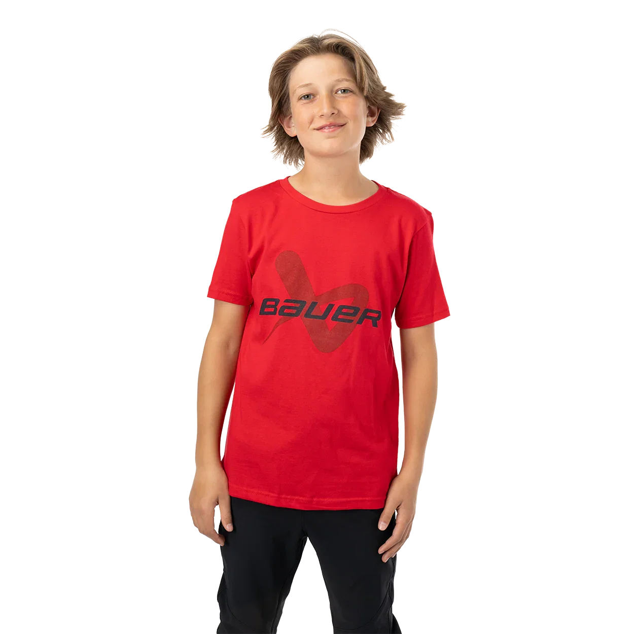 Image of BAUER CORE SHORTSLEEVE LOCKUP TEE YOUTH