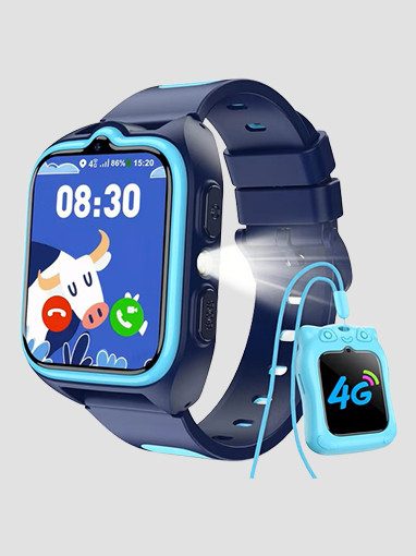 Kinder-Smartwatch mit Taschenlampe und WiFi-Tracker.
