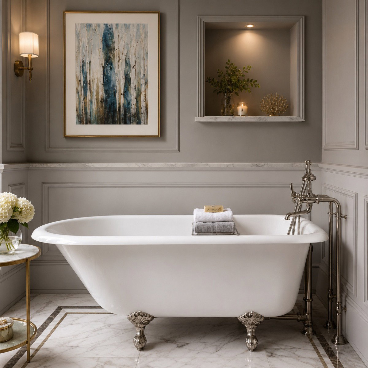 Image of Heritage Cast Iron Classic Clawfoot Tub - No Faucet Drillings