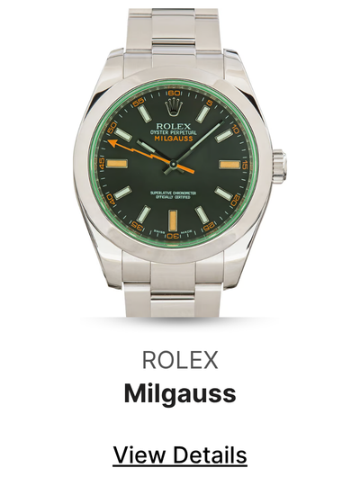 Used Rolex Milgauss Ref 116400GV Black Dial