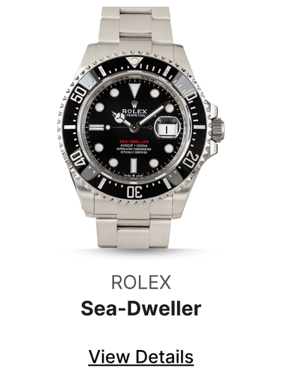 Pre-Owned Rolex Sea-Dweller Red Writing Black Dial Ref 126600