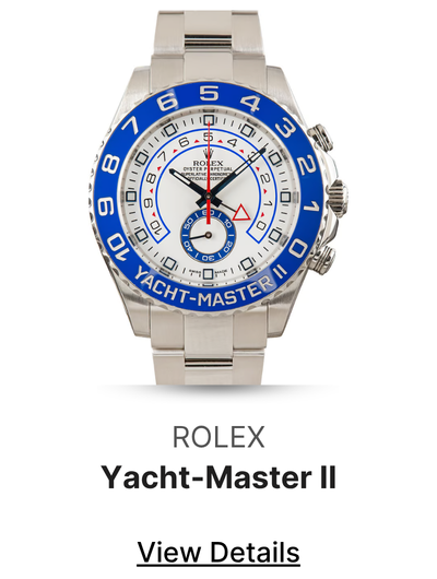 Used Rolex Yacht-Master II Ref 116680 Blue Hands