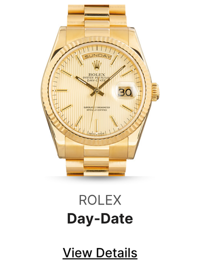 Used Rolex Day-Date 36 Ref 118238 Champagne Tapestry Dial