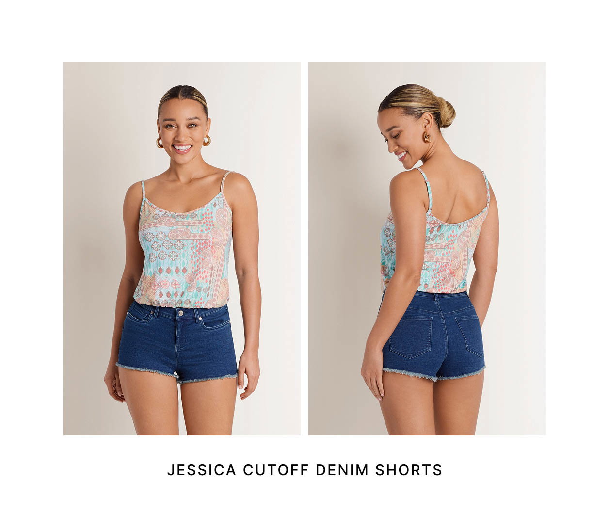 Jessica Cutoff Denim Shorts