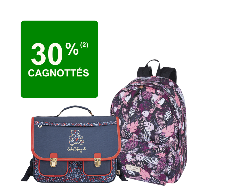 30% cagnottés sur une sélection de sacs et trousses Lollipops, Lulu castagnette, Morgan et Little Karl Marc John