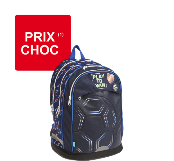 Sac à dos 2 compartiments Football à 29,99€