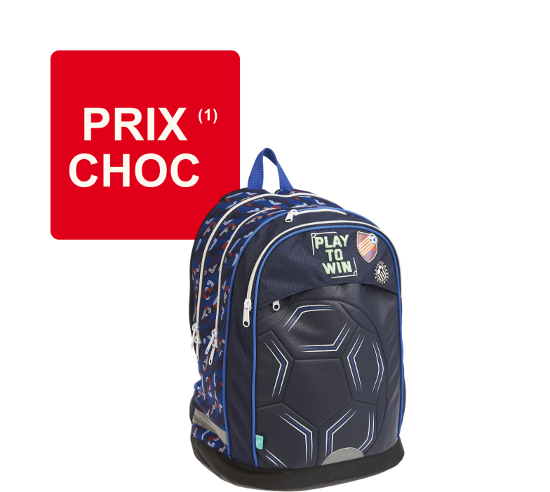 Sac à dos 2 compartiments Football à 29,99€