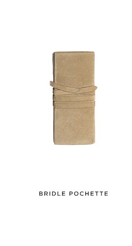 Bridle Suede Pochette Clutch