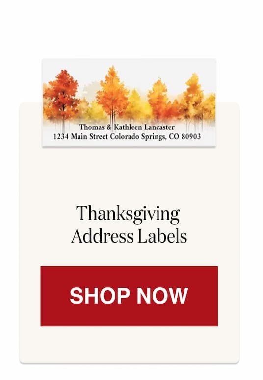 Thanksgiving Address Labels [Click here to Shop Now]