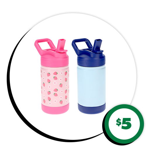 $5 20-oz. Kids’ Stainless Steel Water Bottles 1-ct.