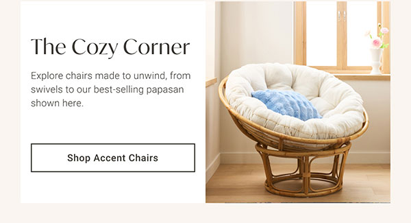 The Cozy Corner | Shop Accent Chairs >