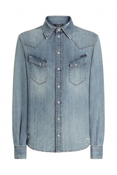 Denim Western Shirt Blue