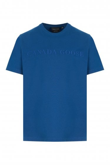 Vantage T-Shirt Embroidery Logo Blue