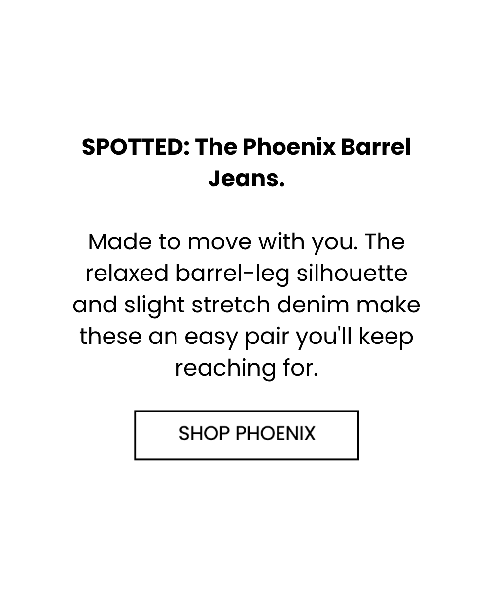 The Phoenix Barrel Jeans