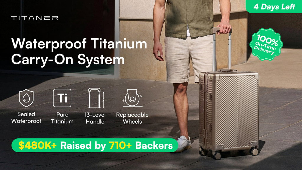 Titaner Voyager titanium carry-on