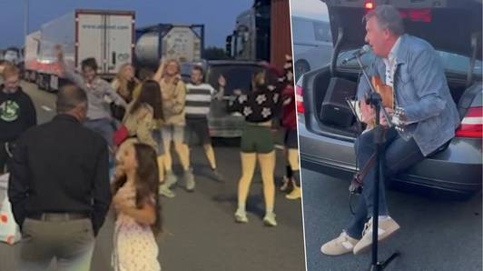 Voetbal, live muziek én pizza op de E17: zo maakten gestrande reizigers de file aangenamer na vrachtwagenbrand in Zele