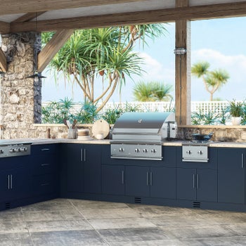 Custom Assembled Outdoor Cabinetry by WeatherStrong