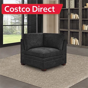 Thomasville Tisdale Corner Chair, Dark Gray