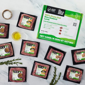 Silver Fern Farms - Net Carbon Zero by Nature 100% Grass-Fed New Zealand Lamb Premium Selection Box 9 Total Packs, 7.5 lbs.