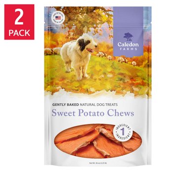 Caledon Farms Sweet Potato Chews for Dogs, 36 oz, 2-pack