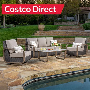 SunVilla Violet 4-piece Outdoor Patio Seating Set