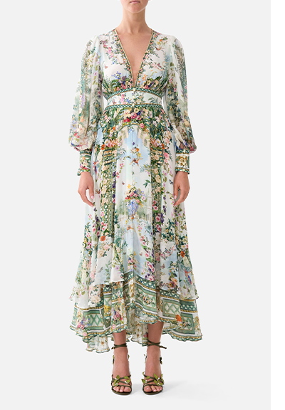 LONG BUTTON FRONT DRESS | ART FOR THE EMPRESS