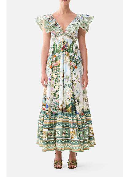FRILL NECK DRESS WITH HARDWARE | ART FOR THE EMPRESS