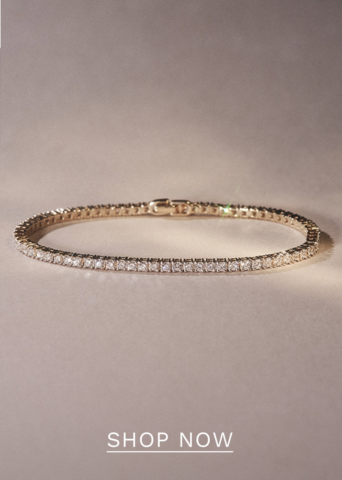 Lab Diamond Tennis Bracelet 3.00ct in 18K Gold Vermeil