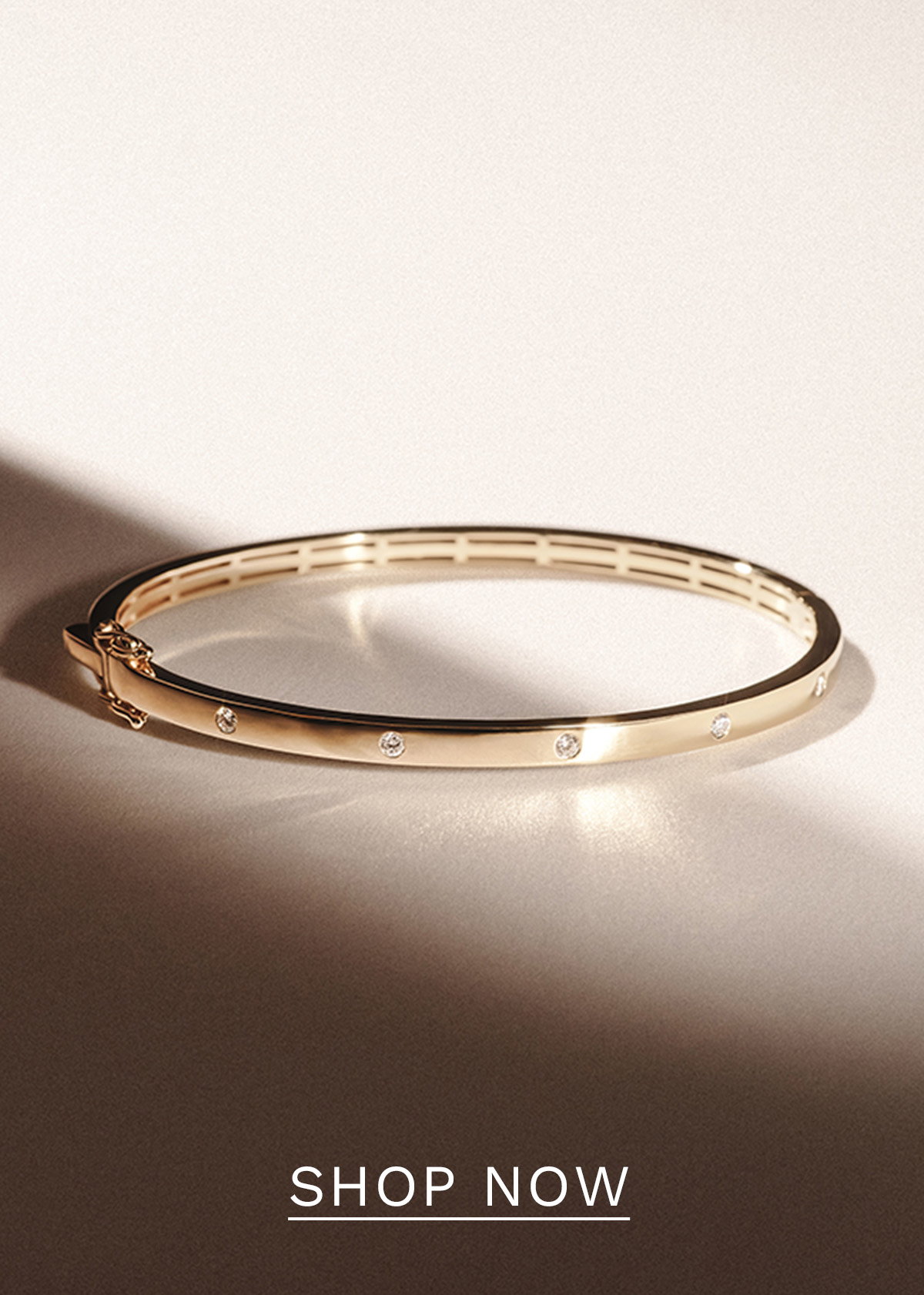 Élan 0.15ct Lab Diamond Bangle in18K Gold Vermeil